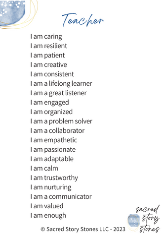 Purple/blues Teacher or Healer Lanyard