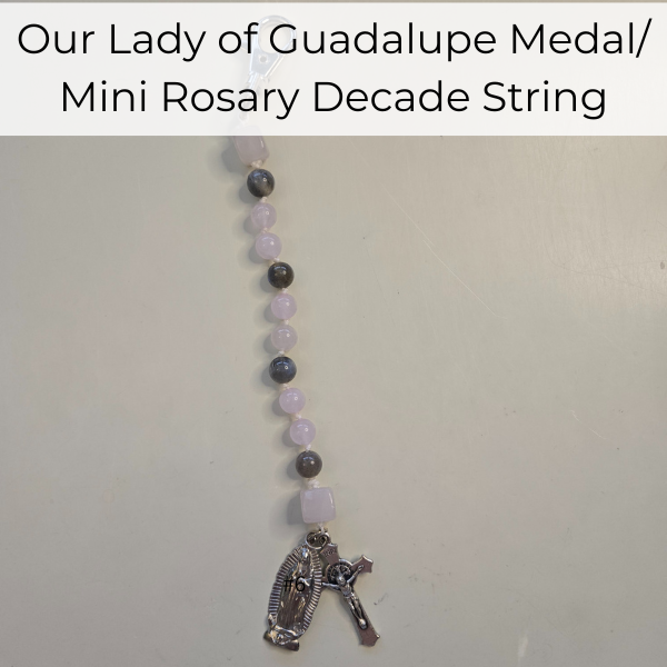 Mini Rosary with Our Lady of Guadalupe medal