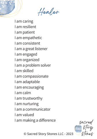 Purple/blues Teacher or Healer Lanyard