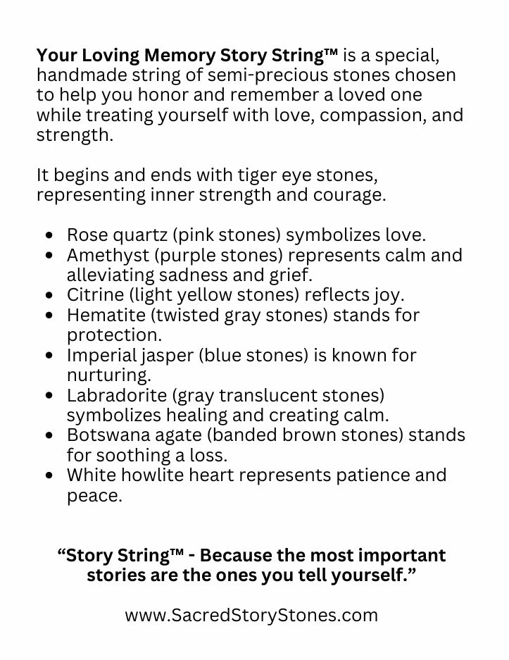 Loving Memory Story String