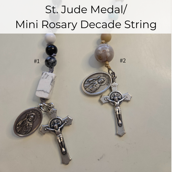 Mini Rosary with St. Jude medal