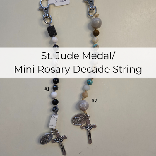 Mini Rosary with St. Jude medal