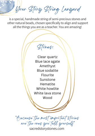 Purple/blues Teacher or Healer Lanyard