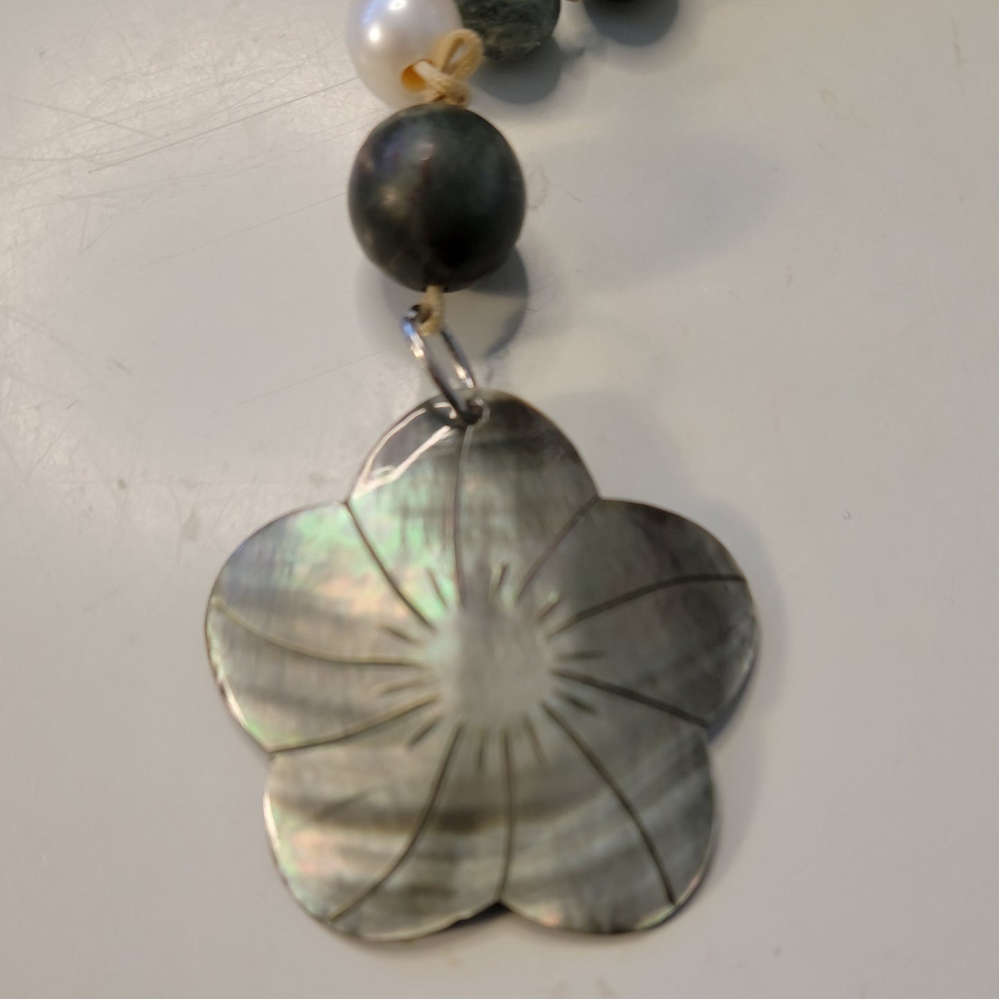 Earthy Greens Rocky Mountain Meditation Necklace