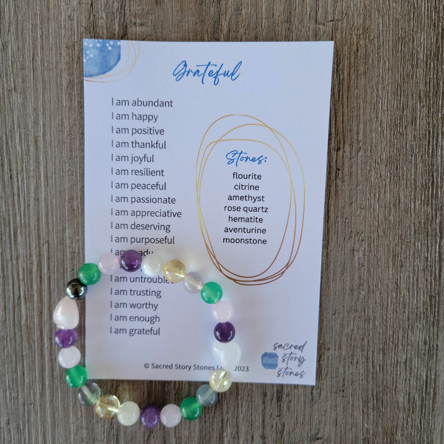 Grateful Story String Bracelet