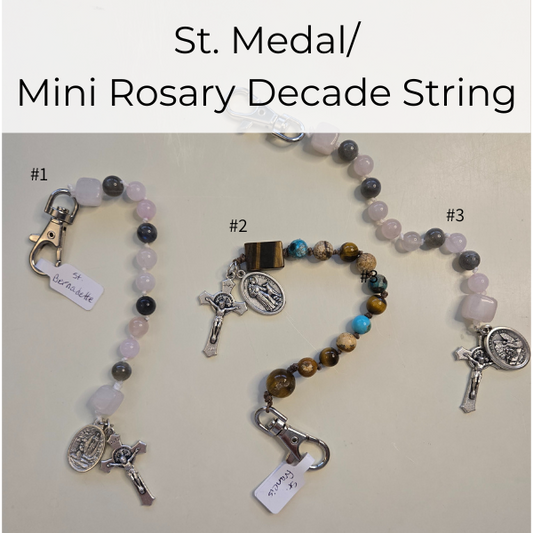 Mini Rosary with Saint Medals