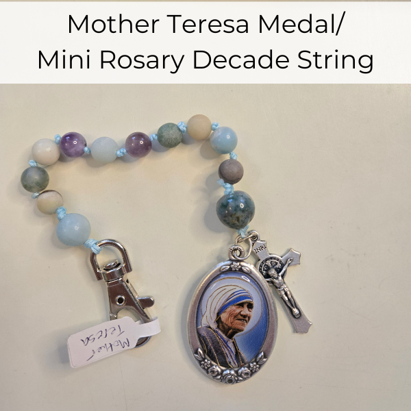 Mini Rosary with Mother Teresa medal