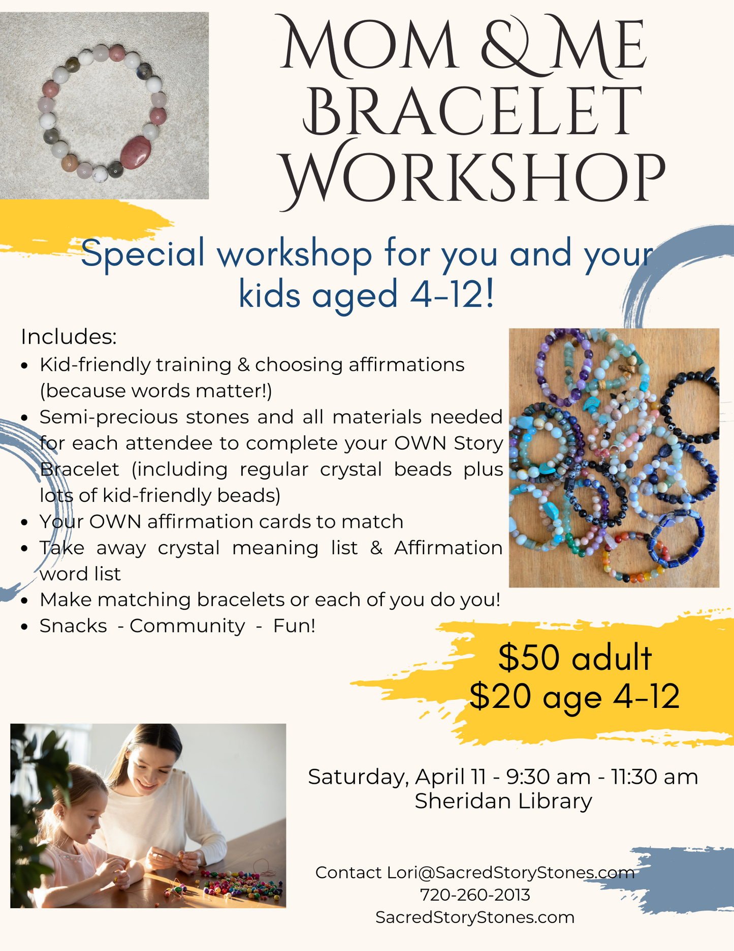 Mom and Me Bracelet Workshop