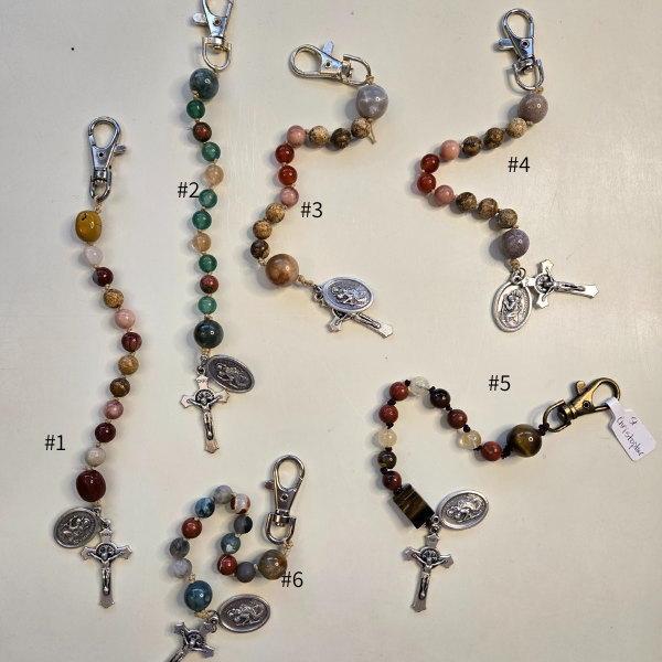 Mini Rosary with St. Christopher Medals