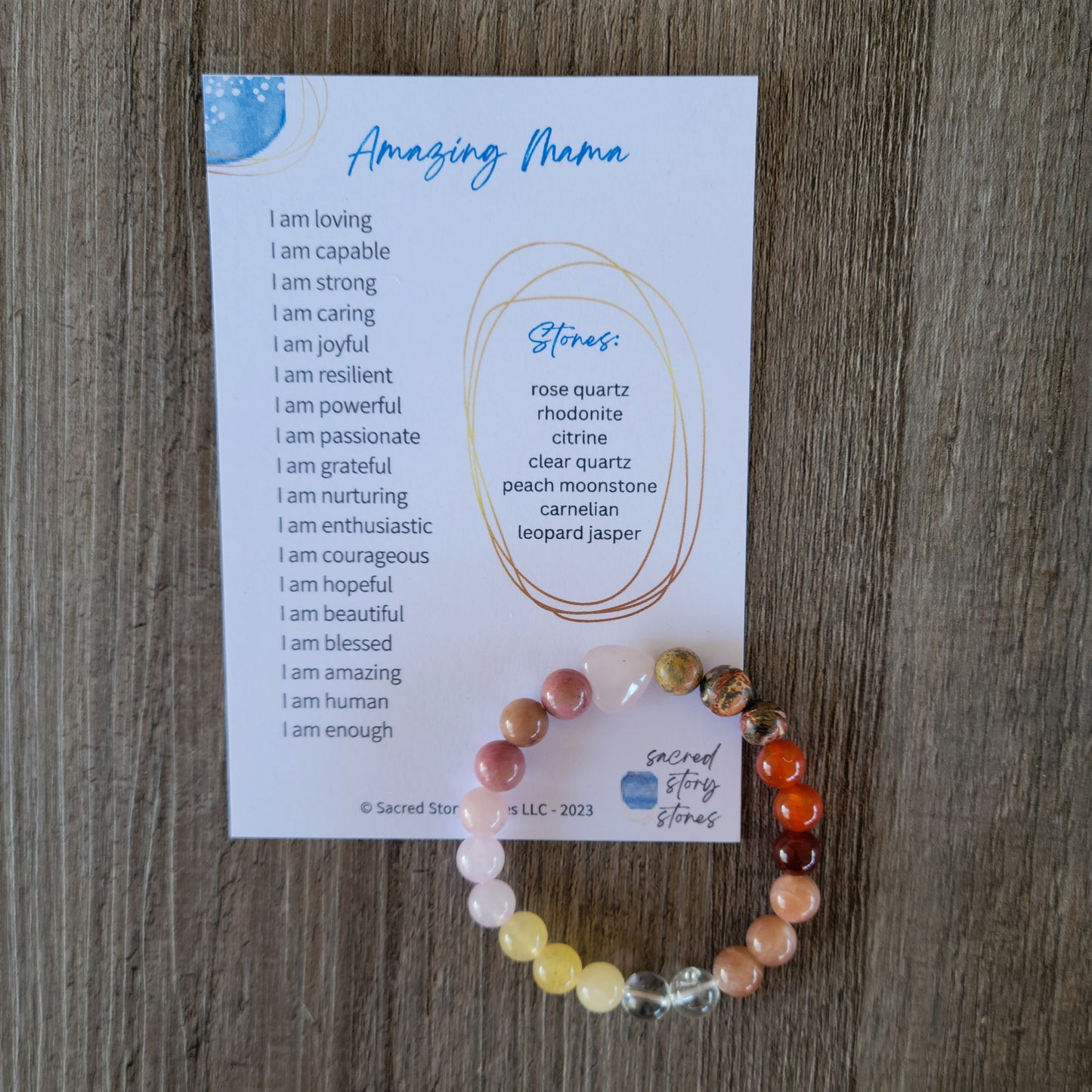 Amazing Mama Story String Bracelet