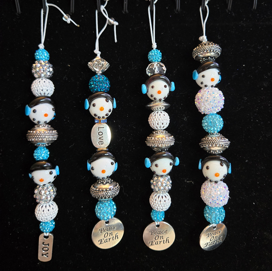 Ornaments 2024 - Turquoise snowmen